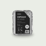 Boîte de copeaux de bois d’olivier pour fumage à chaud, parfaite pour diffuser un arôme méditerranéen aux viandes et poissons.