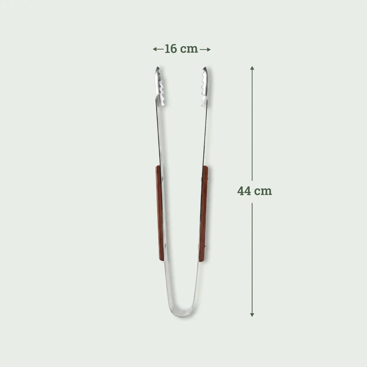 Dimensions de la pince barbecue Forest Grill, 44 x 16 cm