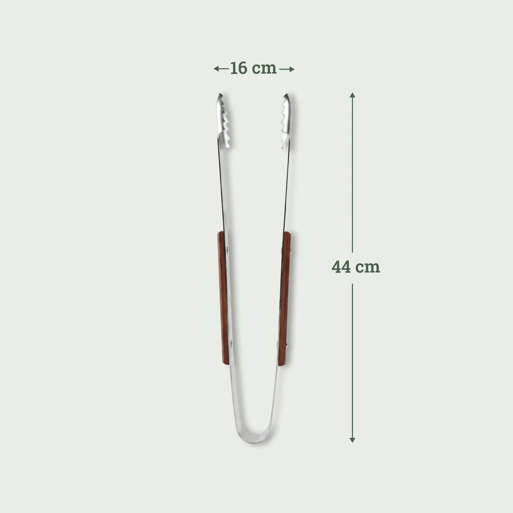 Dimensions de la pince barbecue Forest Grill, 44 x 16 cm