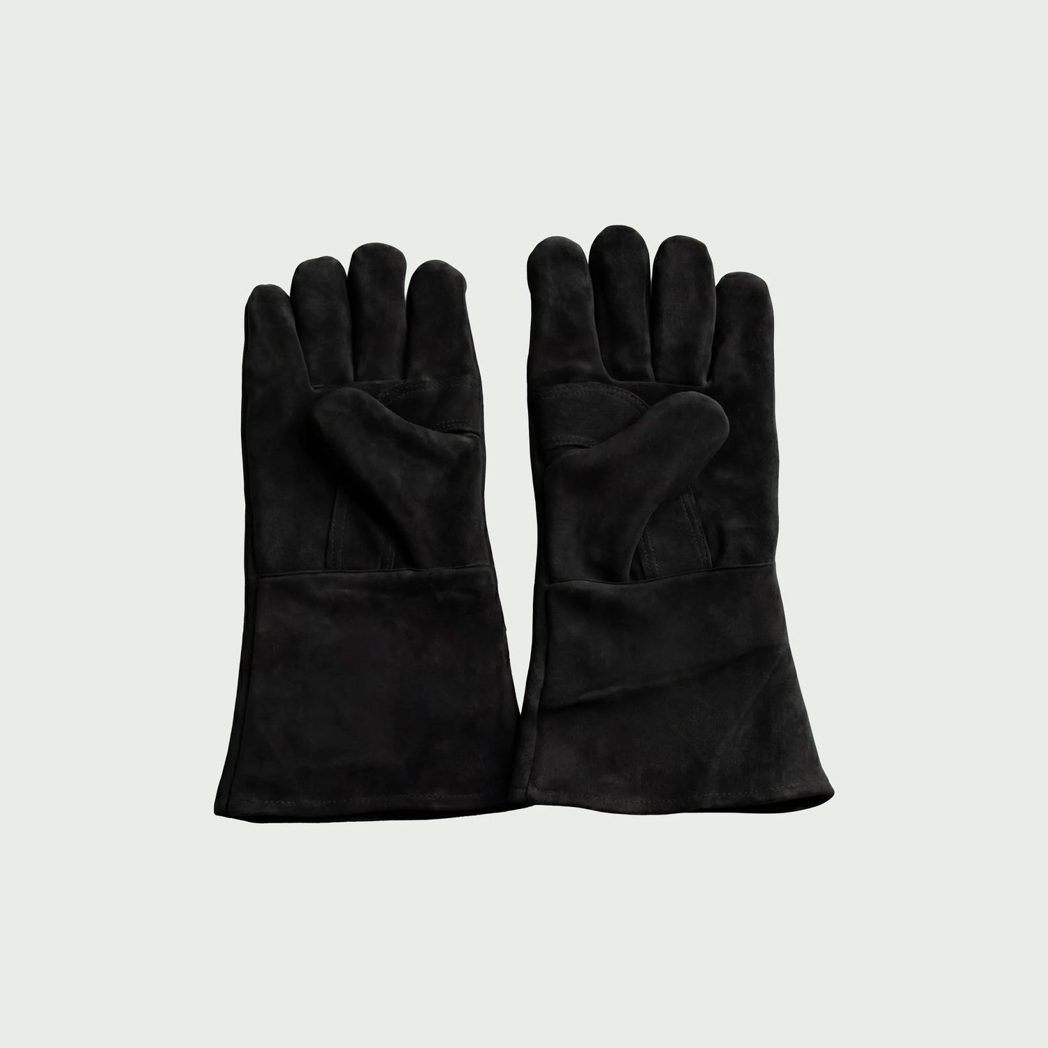 Dos de gants de protection en cuir Forest Grill pour cuisson au barbecue et kamado
