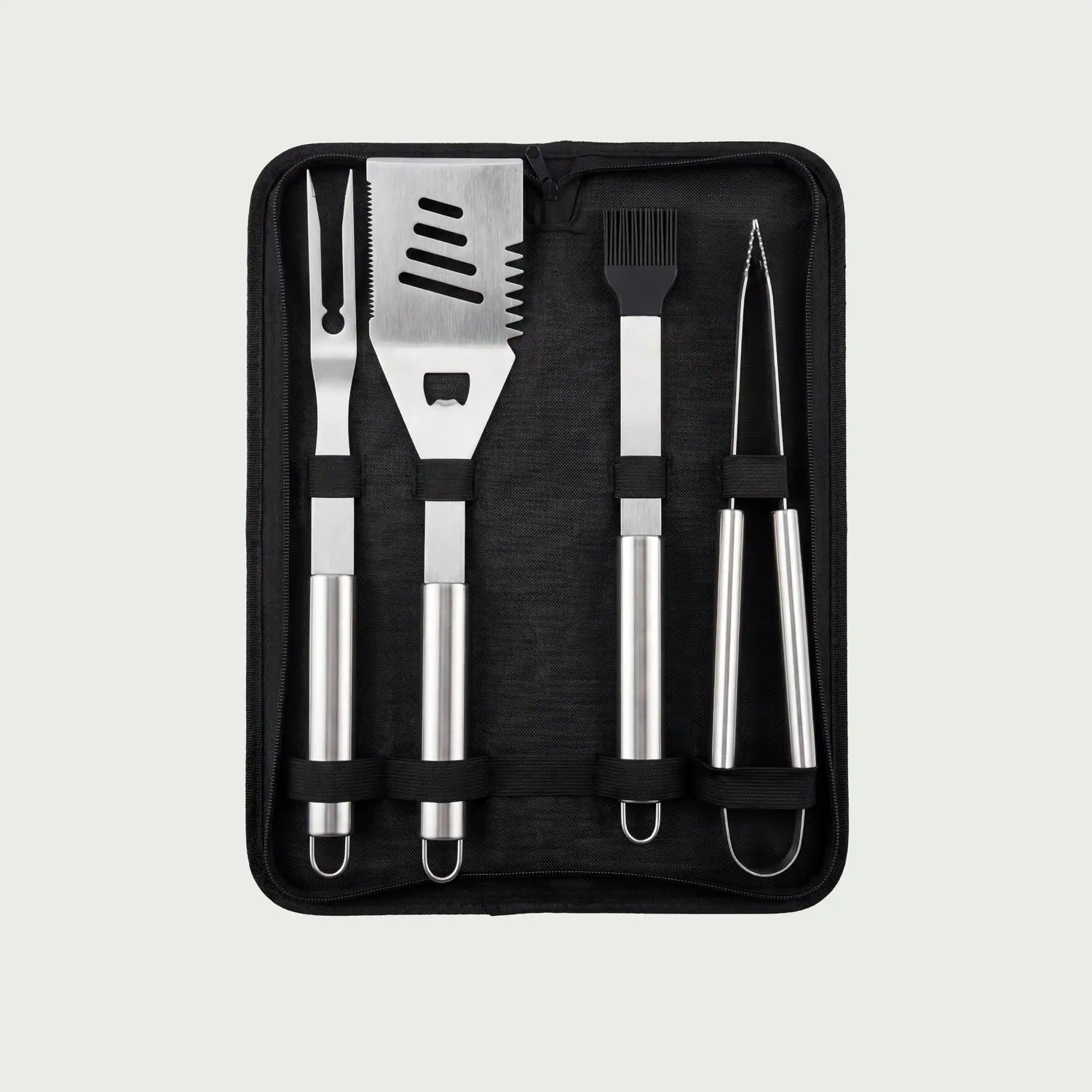 Set of 4 stainless steel spatulas
