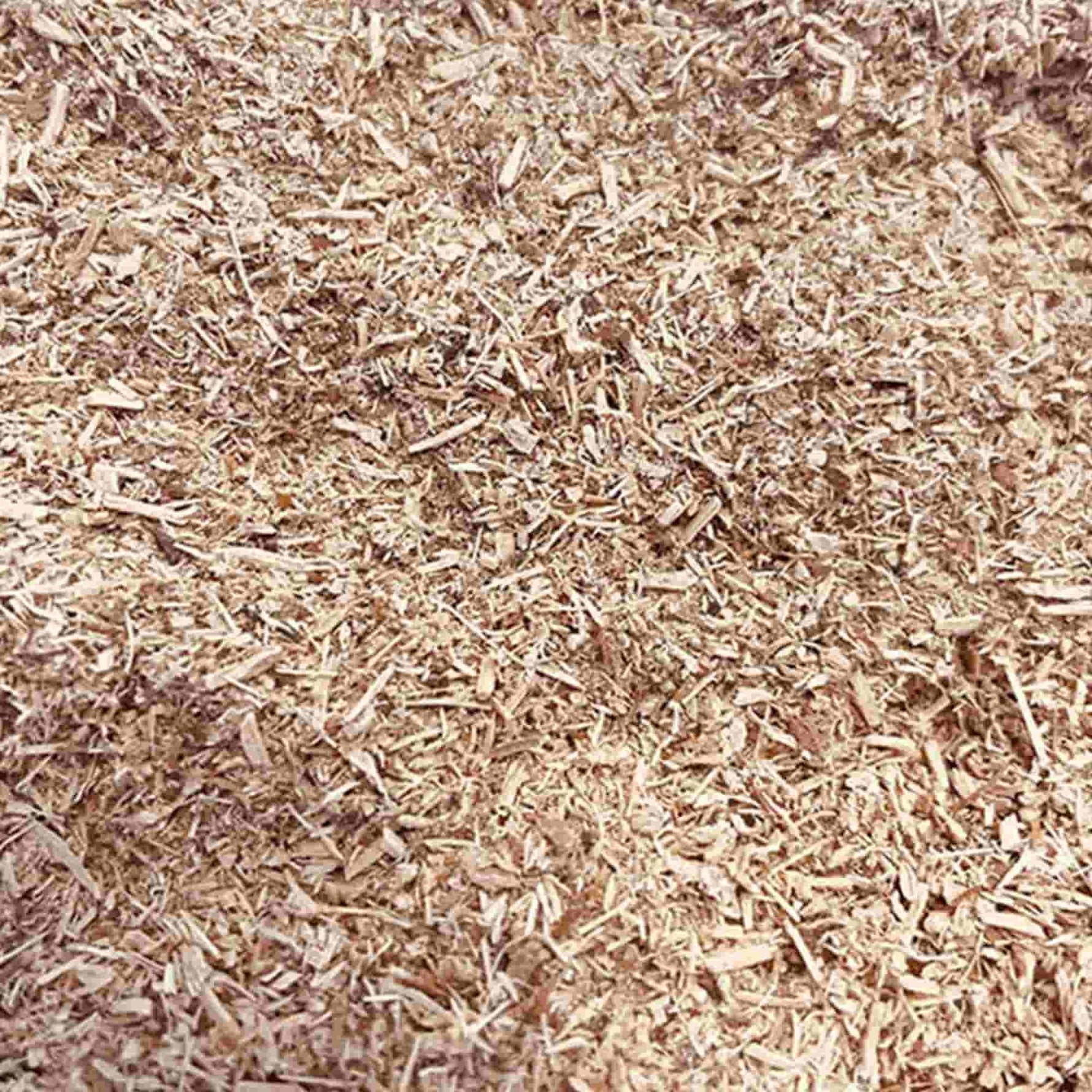 Gros plan sur de la sciure de bois naturelle, utilisée pour le fumage à froid dans un barbecue kamado.