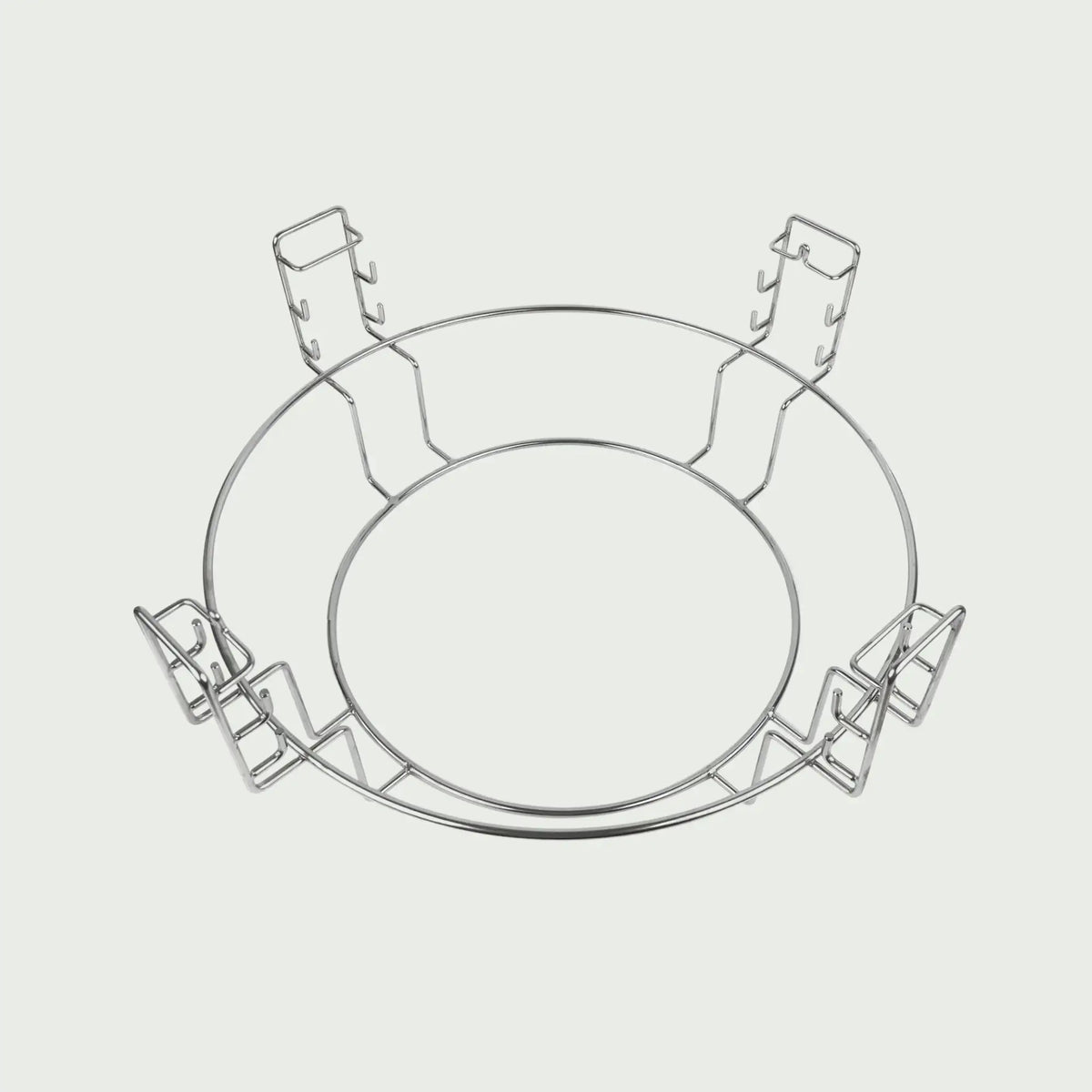 Support de grille de cuisson en inox pour kamado Forest Grill avec système multi-niveaux