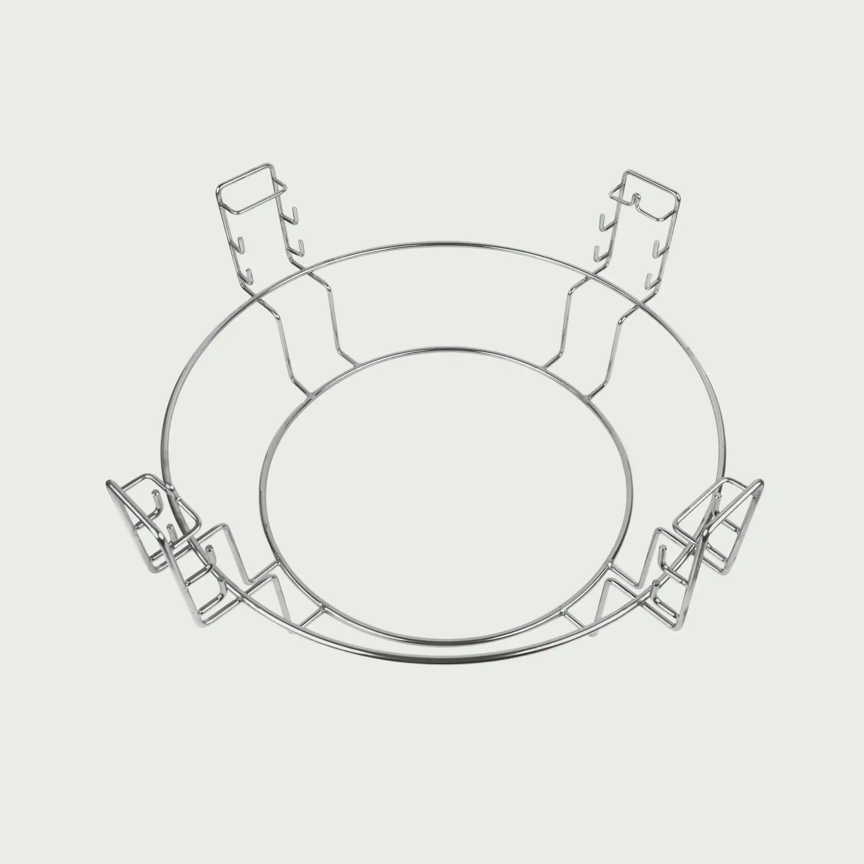 Support de grille de cuisson en inox pour kamado Forest Grill avec système multi-niveaux